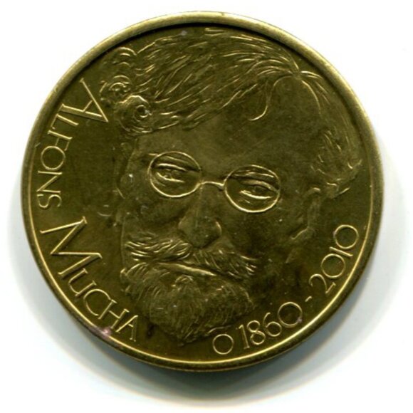 2010 Alfons Mucha Czech Republic Commemorative Medal (b860-32) - Picture 1 of 2